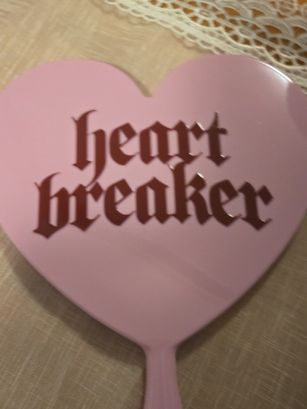 Jeffree Star Heart Breaker Hand Mirrors - Pink & Mint - Picture 3 of 6